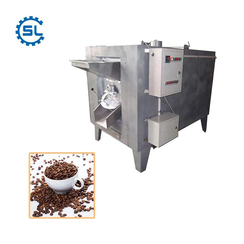 Automatic 100kg/H Groundnut Processing Pine Nut Roaster Sunflower Seeds Roasting Machine