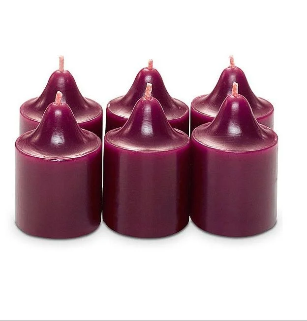 Vert bon marché Vente en gros bougies Votives blanches bougeoirs à cire pour l'Afrique 50g Bougies maison décoratives en velours de bâton de pilier