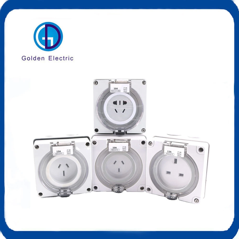 500V Waterproof Industrial 3 Phase Square Manual Changeover Switch 10A 20A 32A 40A 50A 63A Rotary Switch