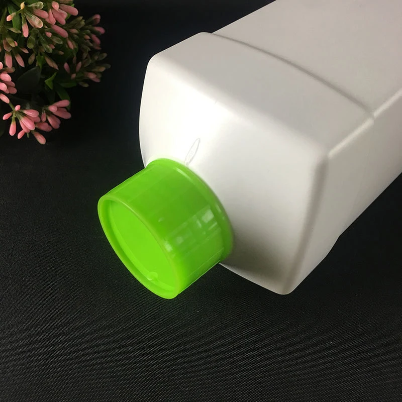 White 500ml Plastic Chemical Bottle 1000ml Detergent Square Bottle