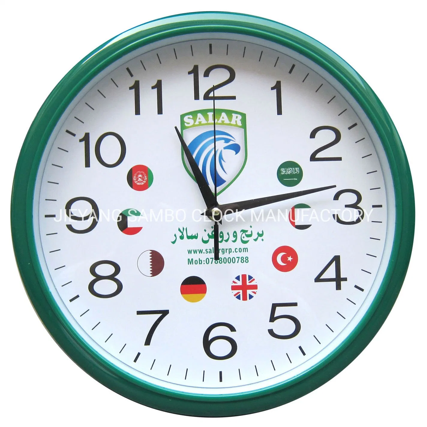 12inch Round Quartz Wall Clock Plastic Business Gift Wall Clock