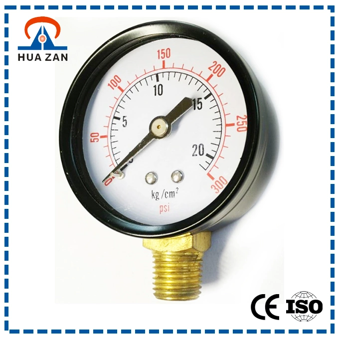 Stainless Steel Low Pressure Gauge High Demand Mbar Pressure Gauge