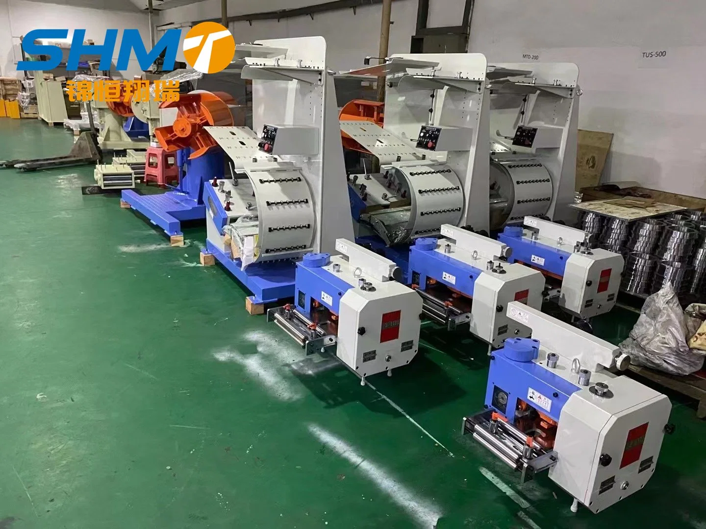 Hydraclic Heavy Double Decoiler Coil Machine Part with High Speed Feeding