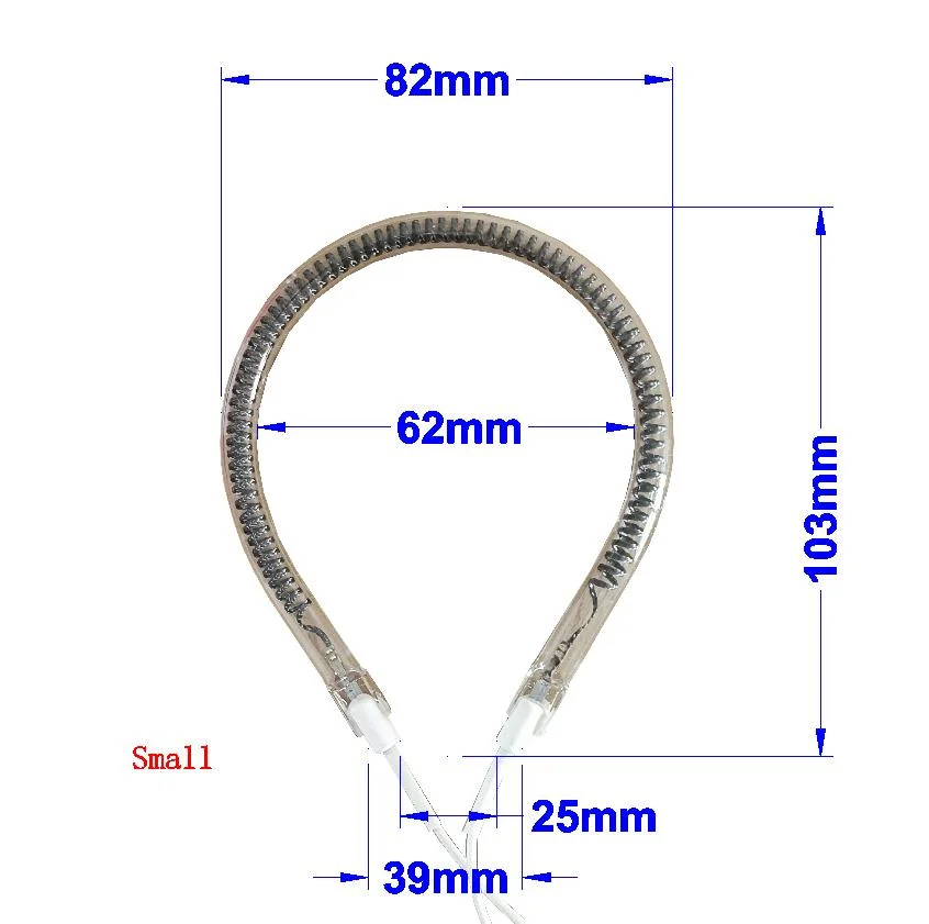 Super Power tubo de calentamiento de fibra de carbono anular Fibra de carbono Tubo de calentamiento para calentador para horno