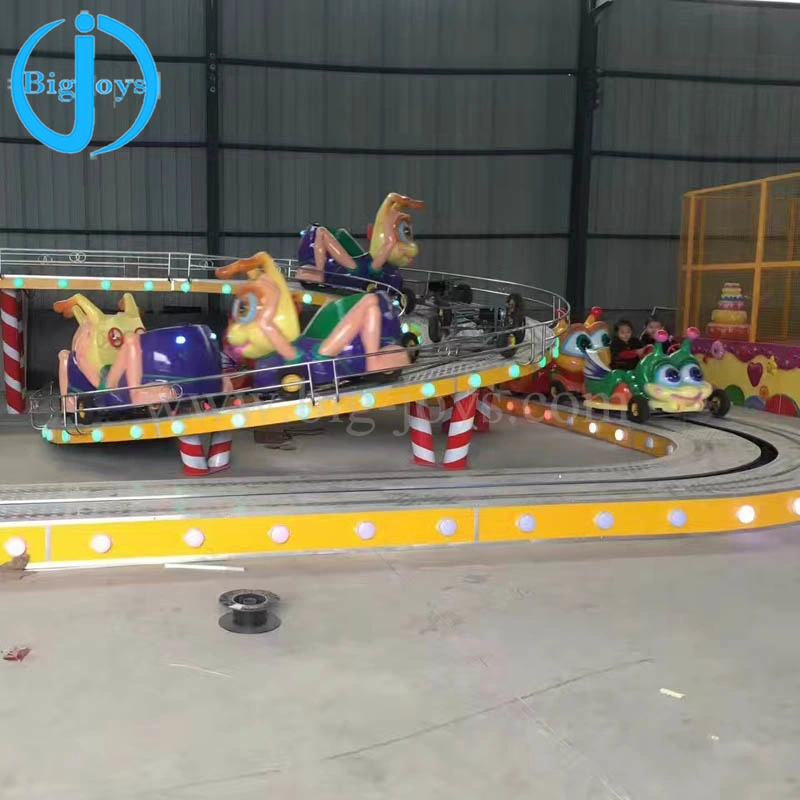 Hot Sale Kiddie Rides Electric Track Train Mini Shuttle in Parque de diversiones de alta calidad