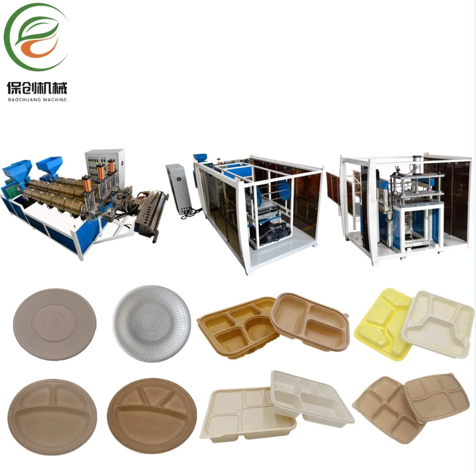 Disposable Plastic Food Bowl Plate Fully Automatic Inline Vacuum Forming Machine