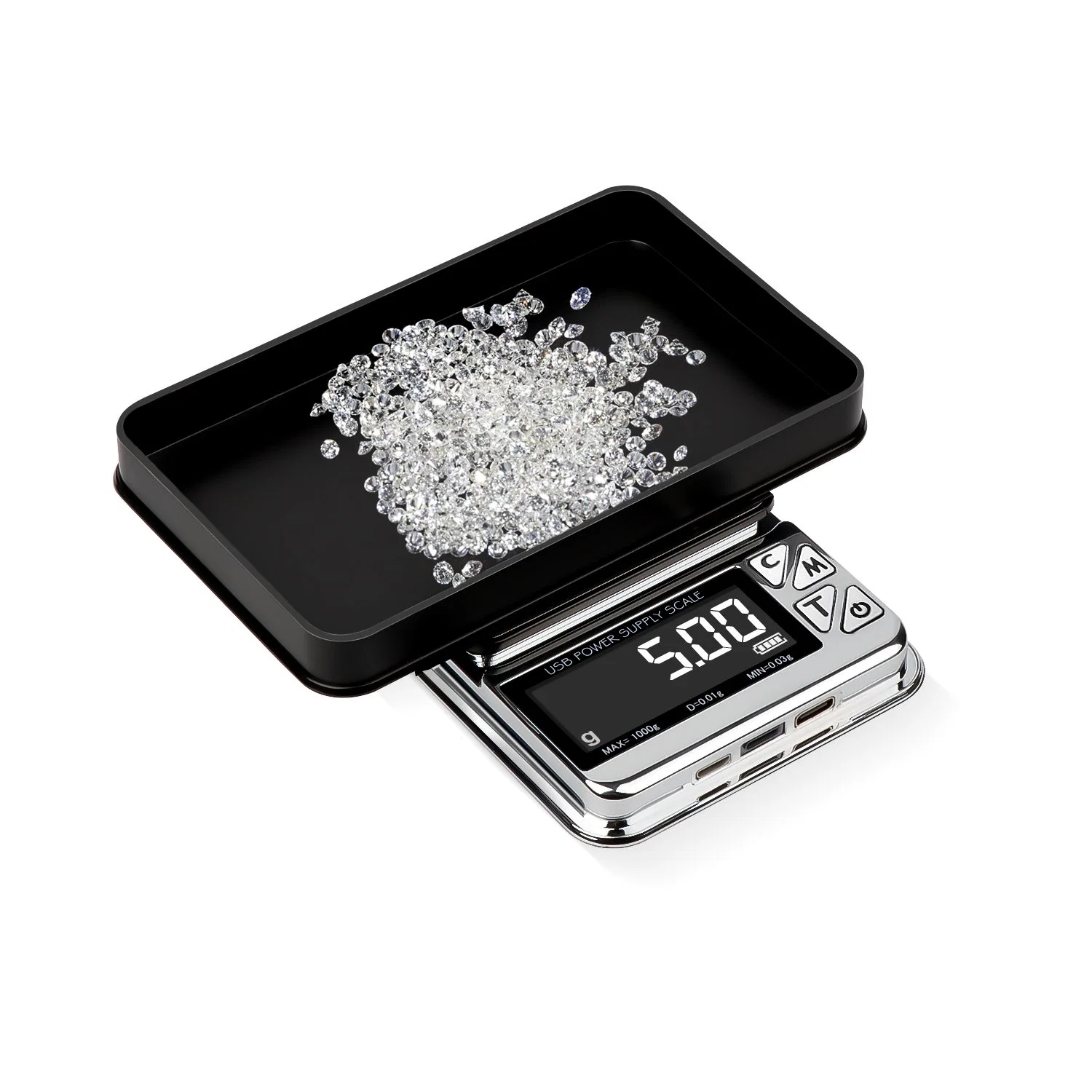 USB LCD Digital Gram Portable Pocket Scale Mini Scale 100g 0.01g 500g 0.01g 600g 0.01g