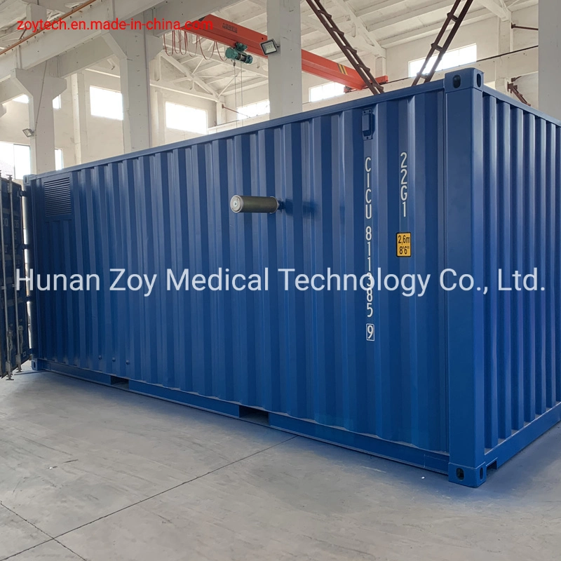 Containerized Psa Oxygen Generator System PLC Control Fully Integrated Mobile Oxygen Plant