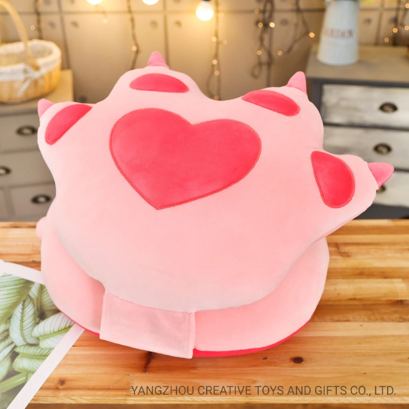 Super doux Cat pieds coussin d'oreiller de nouvelle conception de la forme la Saint Valentin cadeau