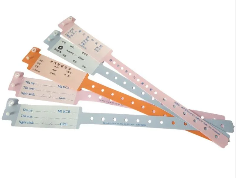 High Standard Practical Identification Band for Clinical Hospital with Printing