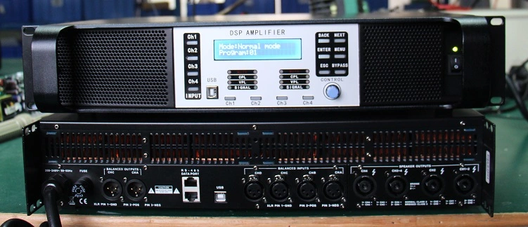 DSP-10kq 4channels Digital Karaoke Power Amplifier