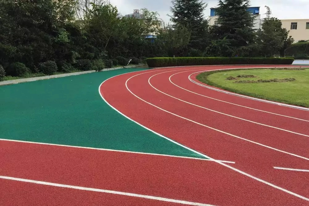 Atletismo caucho sintético caucho de running pista de goma para el estadio