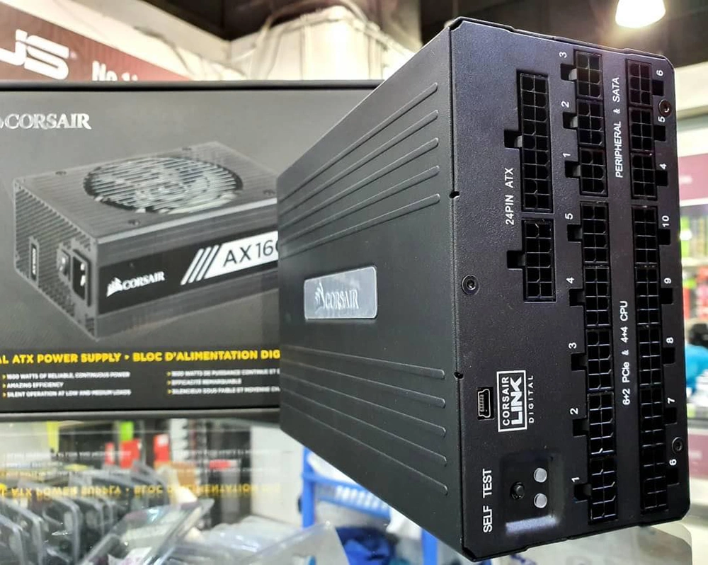 Corsair Axi серии Ax1600I 1600W ATX 80 Plus сертифицированных титана в полной мере модульный цифровой блок питания ATX