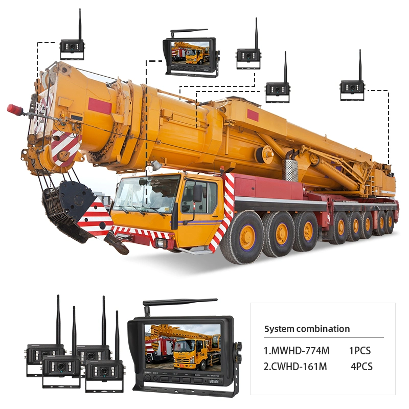 Автомобиль Грузовой автомобиль 7-дюймовый монитор HD Wireless Ahd вид сзади заднего хода системы камеры заднего вида