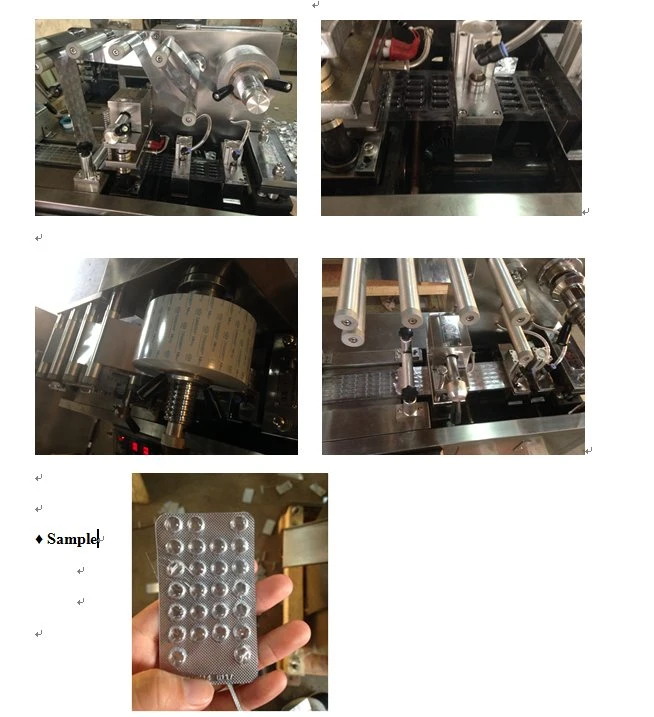 Dpp-120h Multi-Function Al-Plastic (AL/AL) Blister Packing Machine