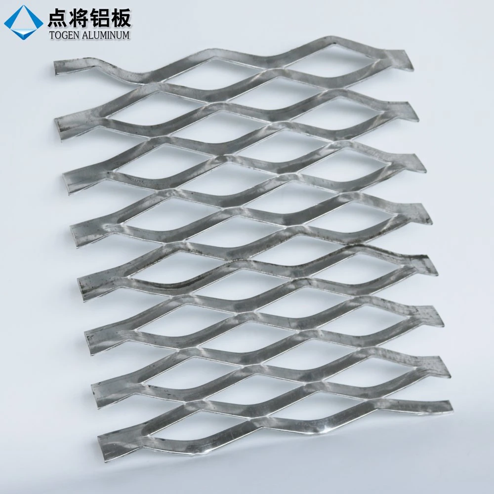 El revestimiento de aluminio decorativo de la Malla de Metal Expandido Revestimiento de pared de aluminio con malla de pantalla