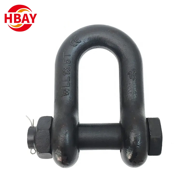 Factory Custom Us Type G2150 Forged Carbon Steel Bolt Type Chain Shackle