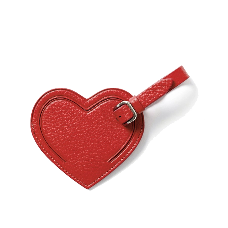 Heart PU Leather Lady Fashion Luggage Tag Small Leather Goods