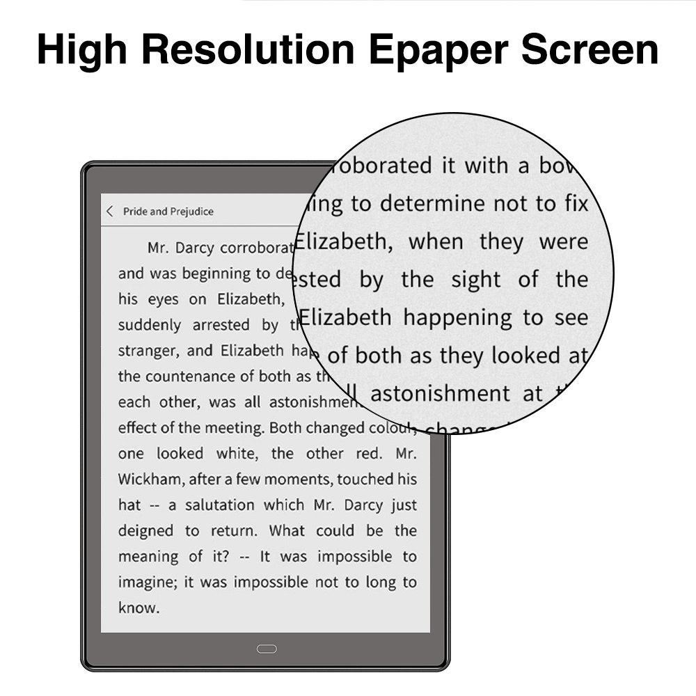 Vtex populares libros electrónicos en línea libre de 7.8 pulgadas WiFi soporte de cuatro núcleos Bt TF Ebook plástico TBS 45 días en espera de los lectores de libros electrónicos 11 Android