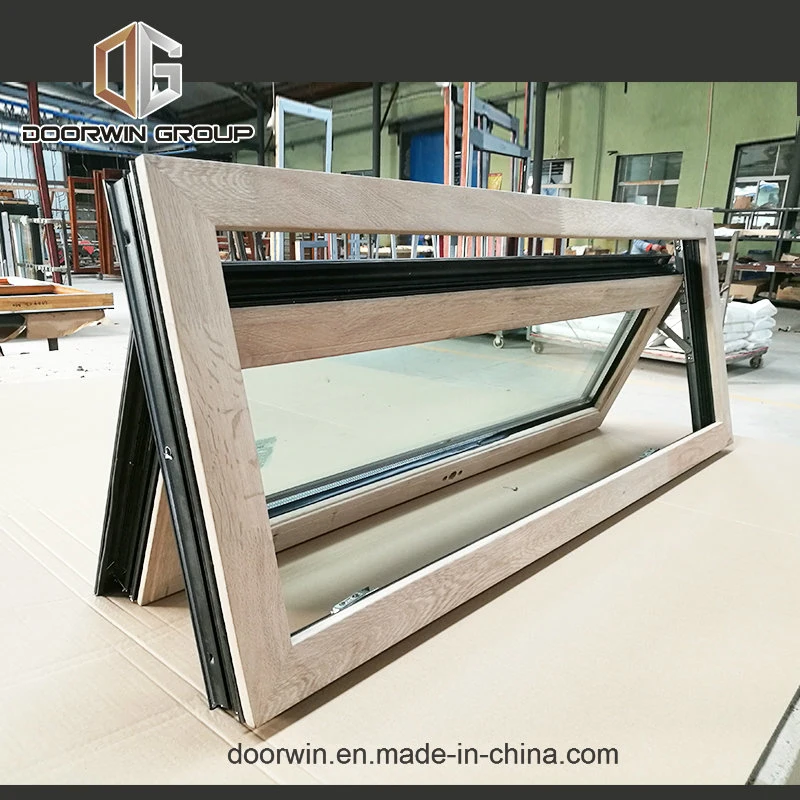 Red Oak Wood Clad Aluminum Push out Casement Window