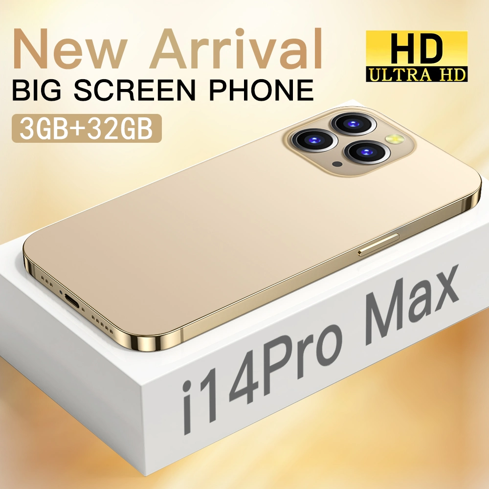 Teléfono I14 PRO Max Max 128gbandroid Smartphones 3GB+32GB 8-Core Let Cellphones Mobile Phone