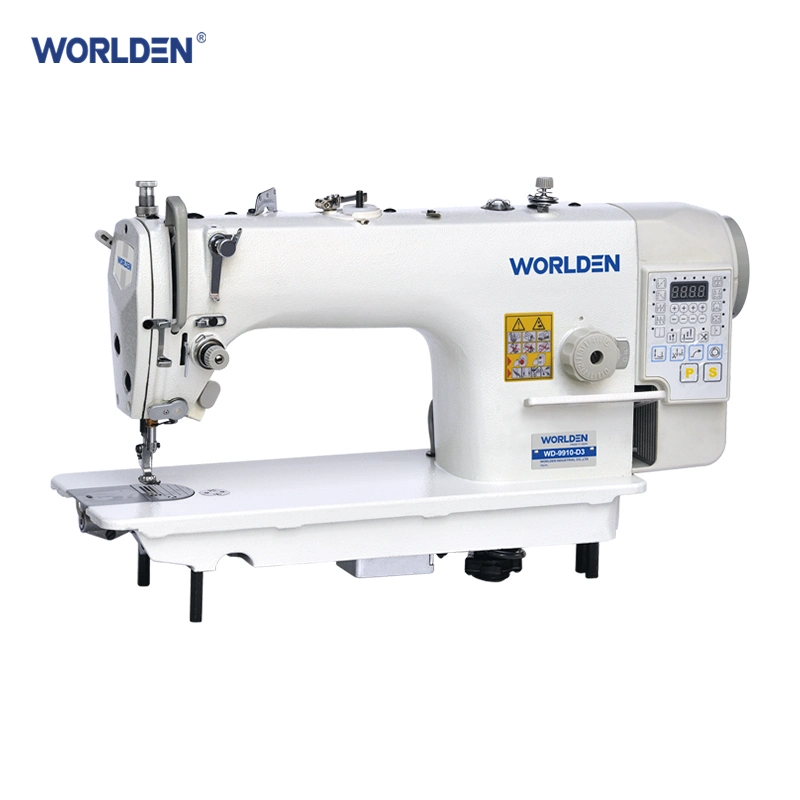 Deo Worlden-9910-D3 Single Needle Lockstitch Platbed Calculateur de transmission directe de la machine à coudre