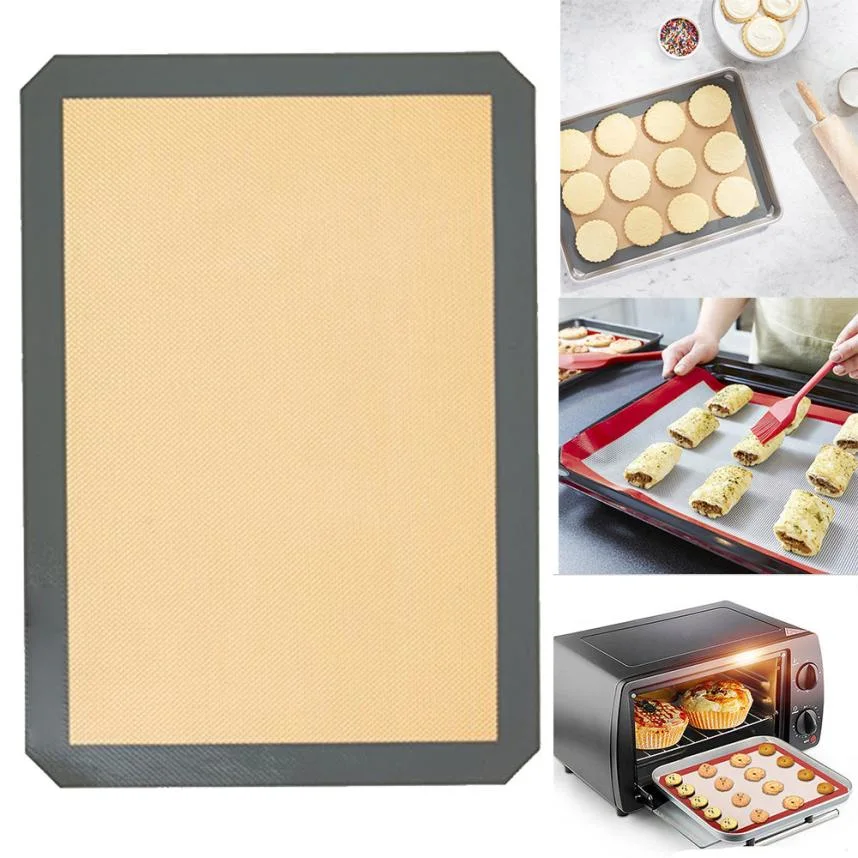 Non-Stick High Temperature Resistant Silicone Glass Fiber Macarons Baking Mat