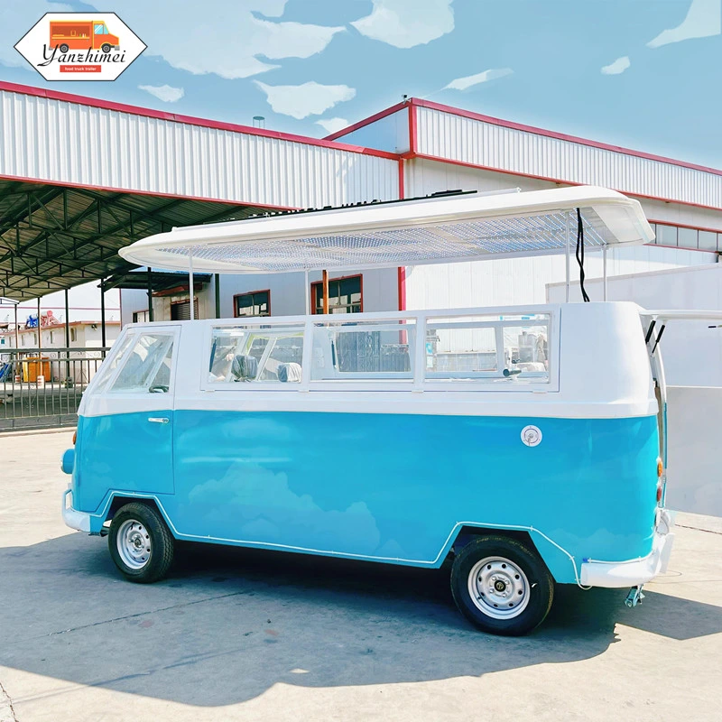 Mobile Food Car Electric Bus Caravan Camper Trailer Food Truck for Sale