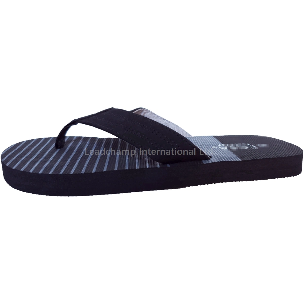 Mode Herren Textil Obermaterial Flip Flops bunt bedruckte EVA Außensohle Strandschuh