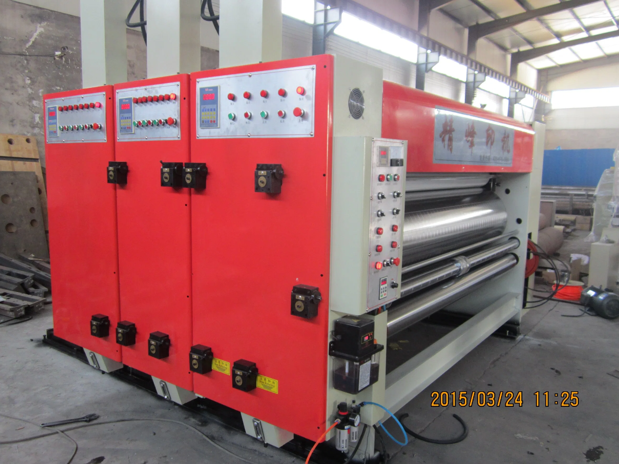 Semi Automatic Chain Feeding Printing Slotting Die Cutter Machine