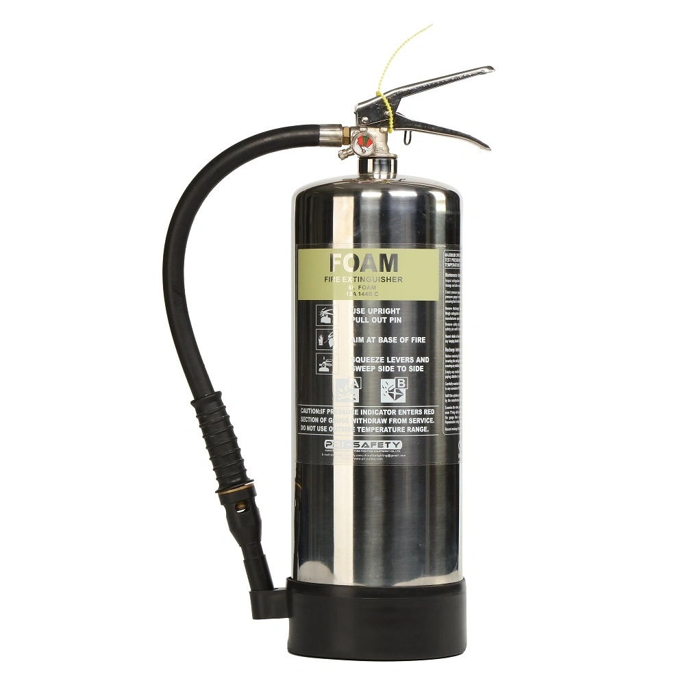 PRI-Safety Stainless 6L 9L 12L 20L Cylinder Fire Extinguisher