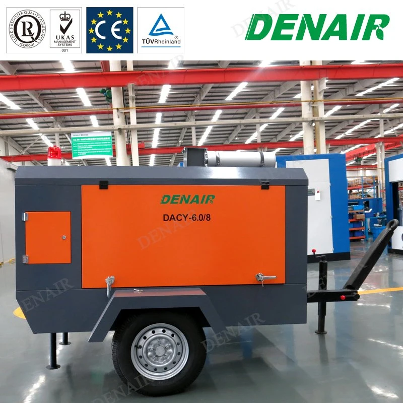 Ultra-Efficient Double-Stage Oil Free Industrial Diesel Portable Screw Air Compressor