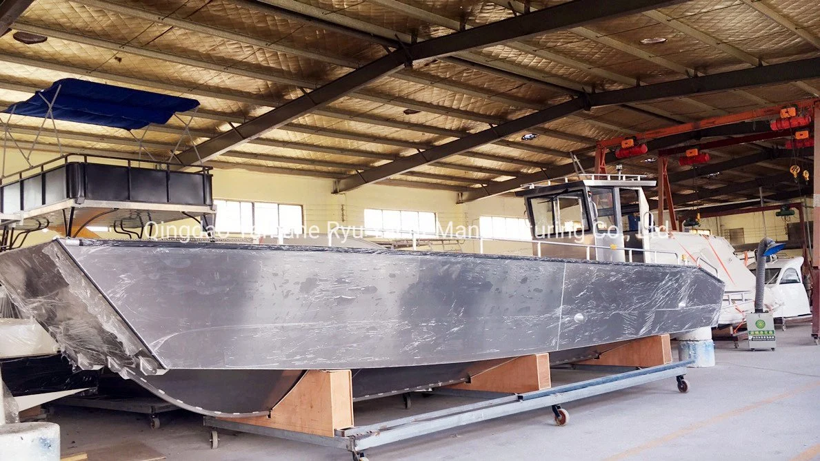 10m Aluminium Landing Barge Arbeit Boot Geschwindigkeit Boot Angelboot Sport Boot Motor Boot Transport Boot Landing Craft zum Verkauf