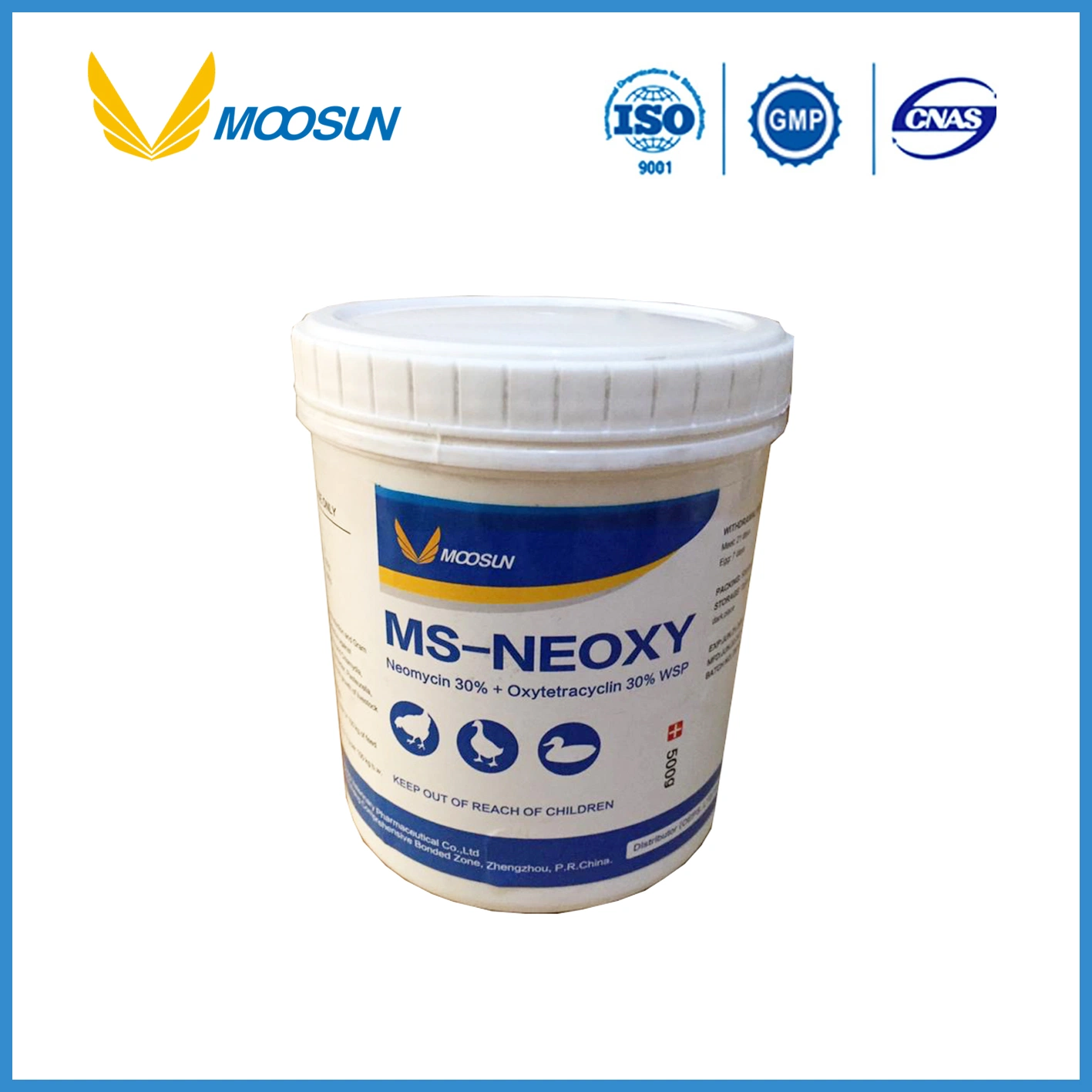 Medicina Veterinaria Neomycin Sulfato y Oxytetracycline polvo soluble en agua