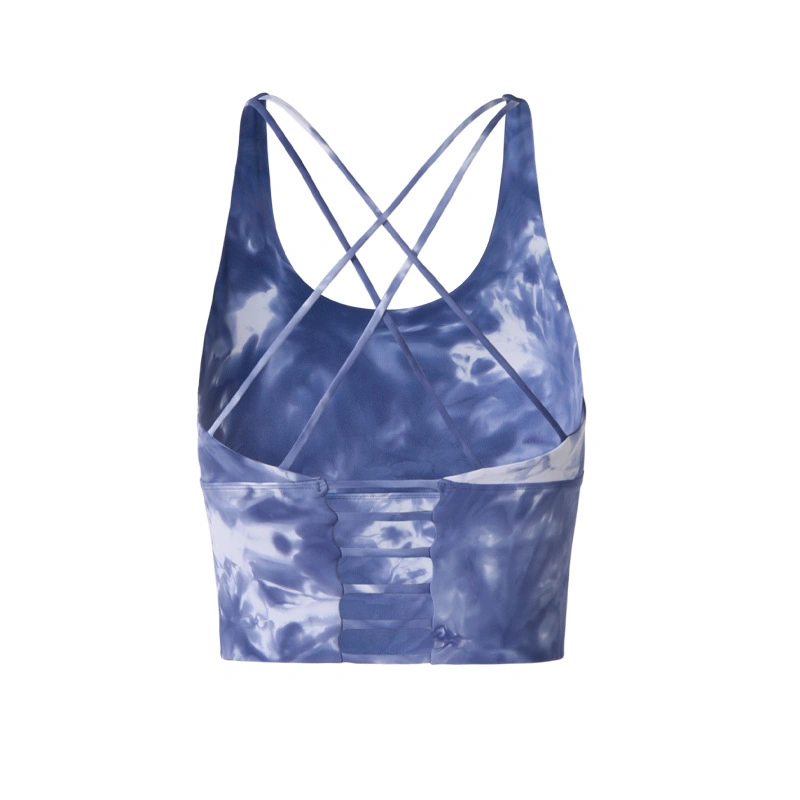 Women's Sports respirant Sleeveless Bra Top imprimé Multi-Color Fashion