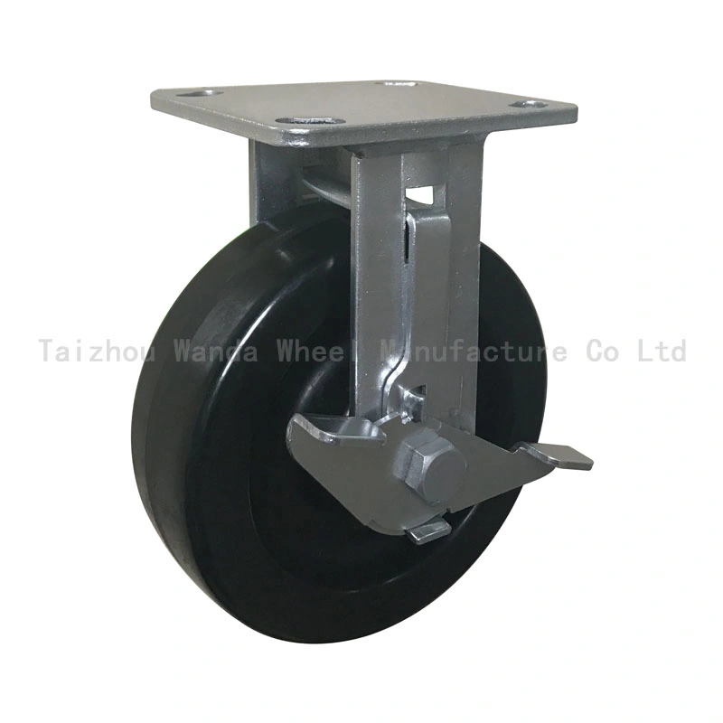 5 Inch Total Brake High Temperature Wheel for Bakery Trolley