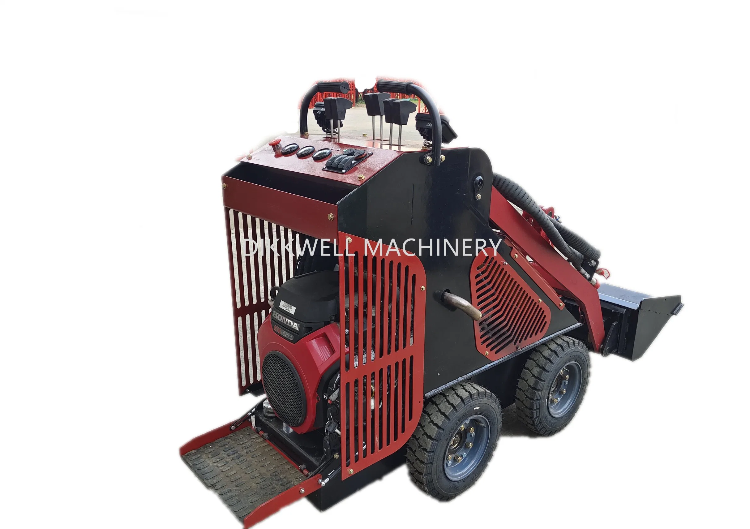 New 25HP New Arrival Cheap Front End Small Walk Behind Loader with Diesel Engine Mini Skid Steer Loader