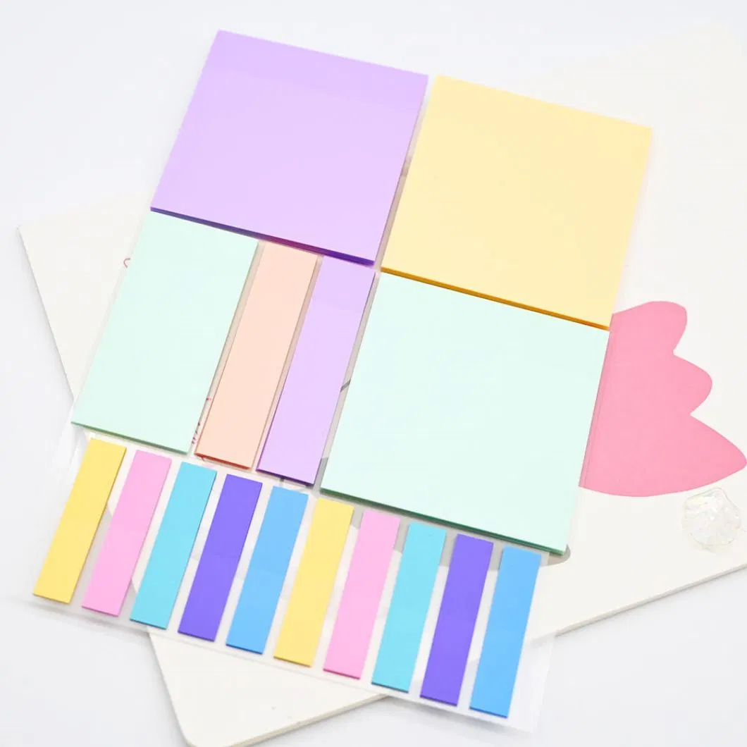 Comercio al por mayor de suministros de oficina Papelería Scratch de Fluorescencia de arco iris de plástico transparente el Bloc de notas Notas