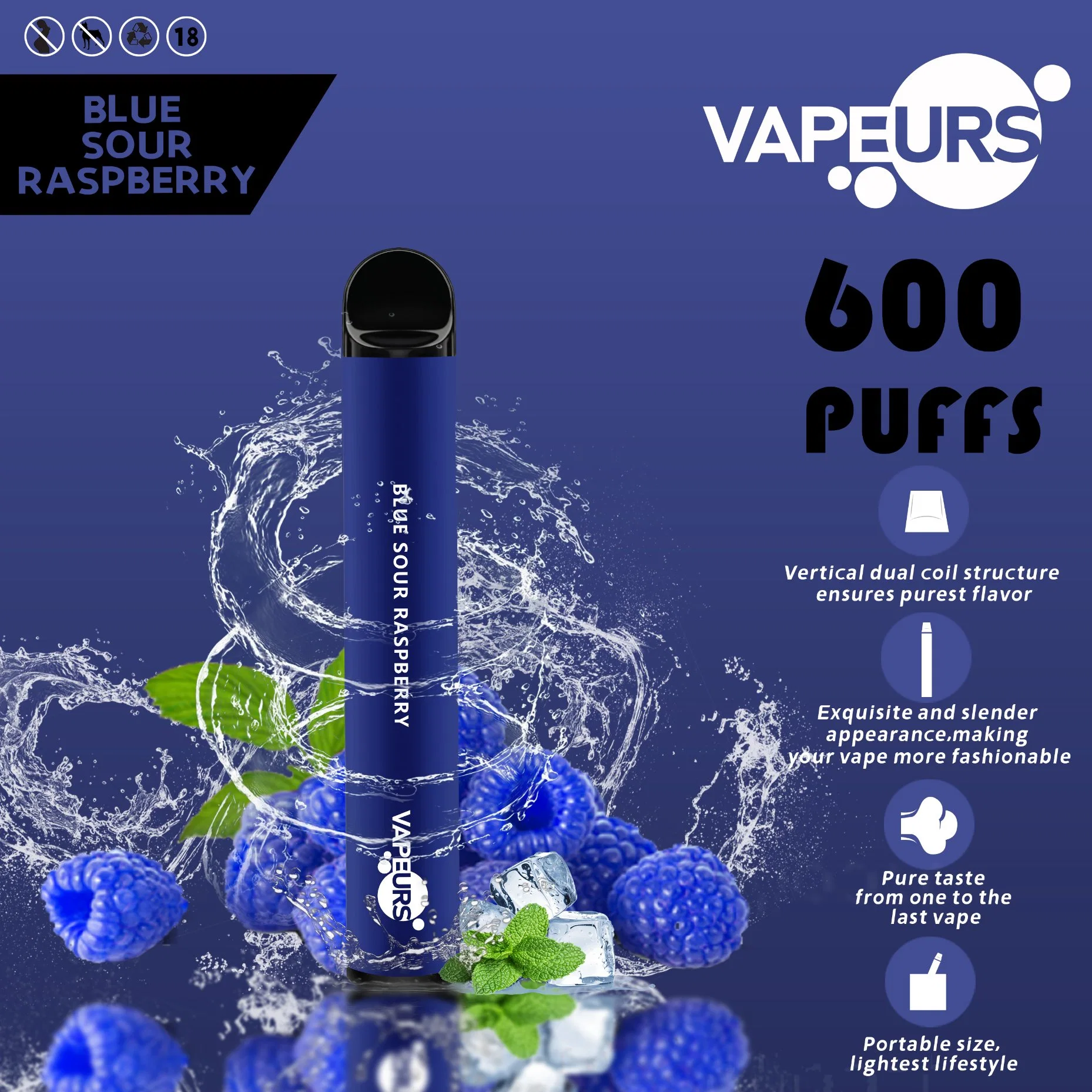 Vapeurs Оптовая дешево Vape Monouso сигареты 600 puffs Disposable/Chargeable обезьяна Специальные