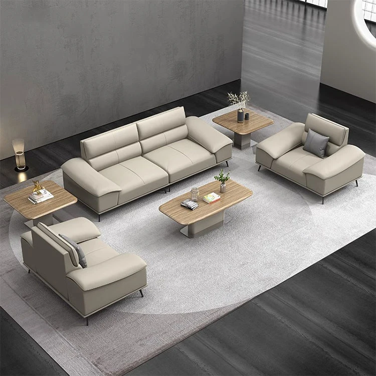 Liyu Büro Sofas Bett Moderne Möbel Design Leder Besucher-Set Sectional Meeting Room Gelbe Accessoires Luxus-Sofa-Set