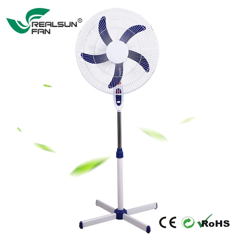 Cheapest Ventilador de pie Ventilador de pedestal de 16 pulgadas 3 hojas de plástico con base de la Cruz básica