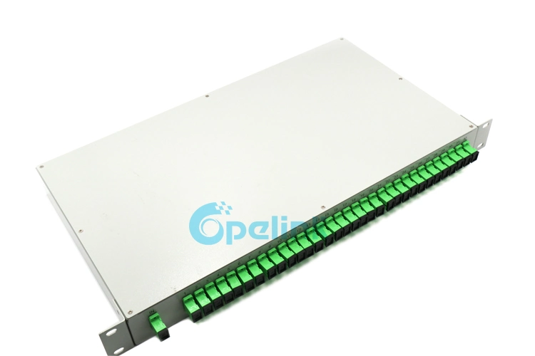 Factory Price Rack Mount 1X32 Optical Fiber PLC Splitter From 1260 to 1650nm