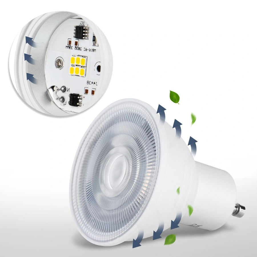 5W/7W 6500K/2700K regulable MR16 GU10 Spot Lámpara LED