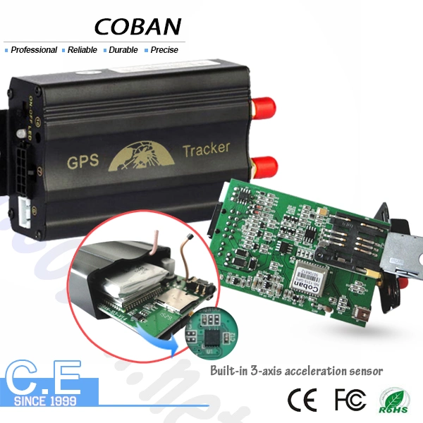 Tarjeta SIM GPS Tracker Tk vehículo103A GSM SMS Seguimiento GPRS con relé para apagar el motor del coche de forma remota