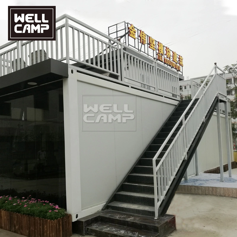 Factory Supply 2 Story Customized Prefabricated Portable Modern Luxury Flat Pack Container Office Building for Sales