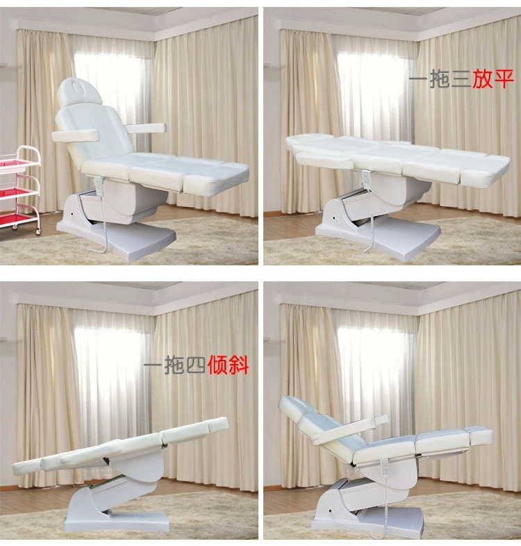 Modern Beauty Salon Furniture 4 Motors Tattoo Bed Dermatology Chair White Electric Massage SPA Custom Lash Extension Bed