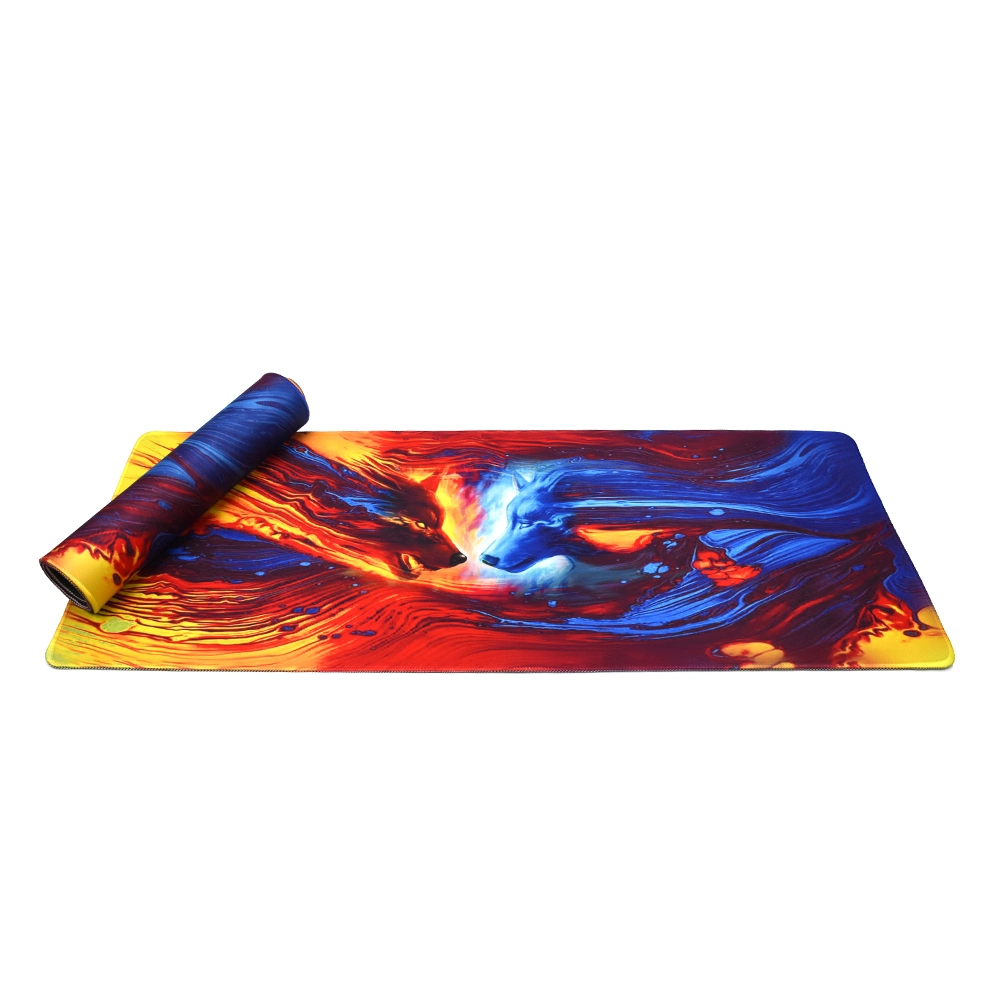 Diseño de Color personalizado Imprimir XL XXL Big Mouse Pad de goma antideslizante Poliéster portátil de neopreno de escritorio completo juego de juego Mouse Pad Mat