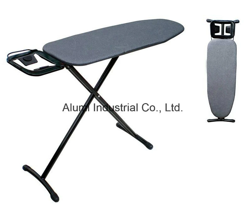 Hotel Foldable Ironing Board with Steam Iron and Iron Holder