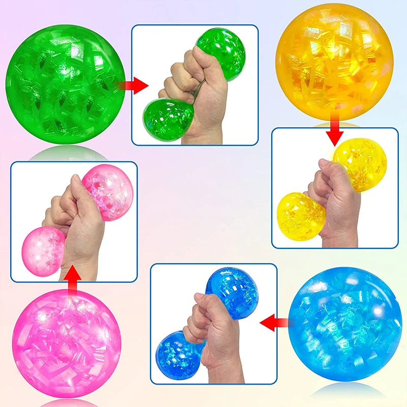 Bunte Kinder BPA frei Kinder Bubble Fidget Spielzeug 6cm weich Druck-Entlastungskugel Zusammendrücken