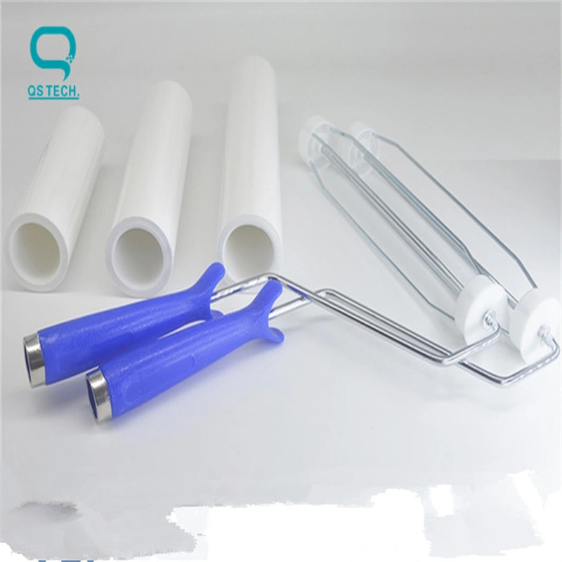 Cleaning Tools Cleanroom Supply White Color PE Sticky Roller 4inch